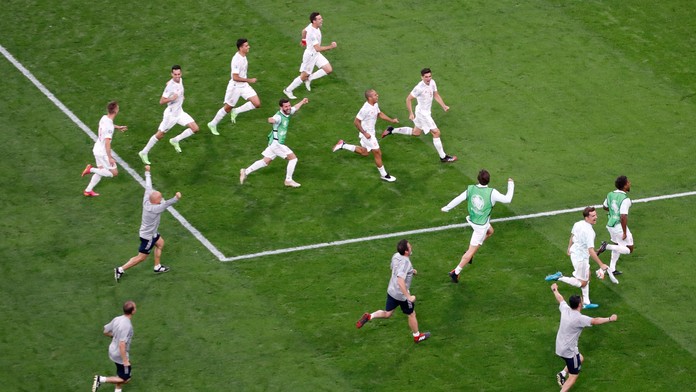 Španieli oslavujú postup do semifinále ME 2020