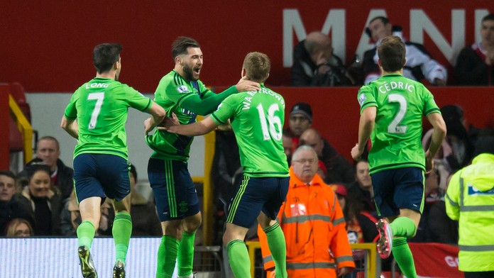 Hráči Southamptonu na archívnej snímke.