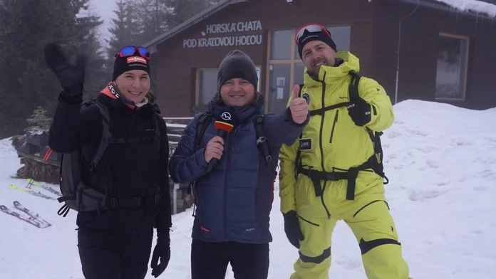 Ján Tribula s Nasťou a jej manželom