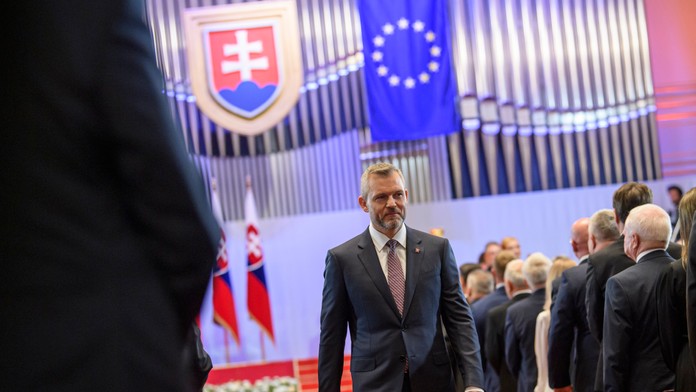 Peter Pellegrini počas inaugurácie.
