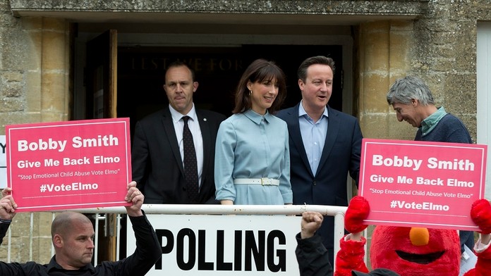David Cameron s manželkou.
