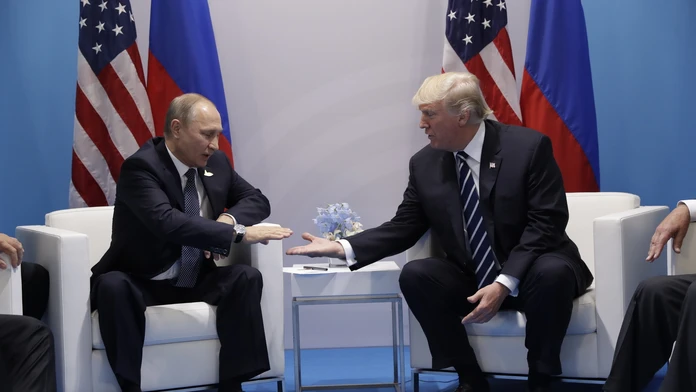 Stretnutie Vladimira Putina a Donalda Trumpa.