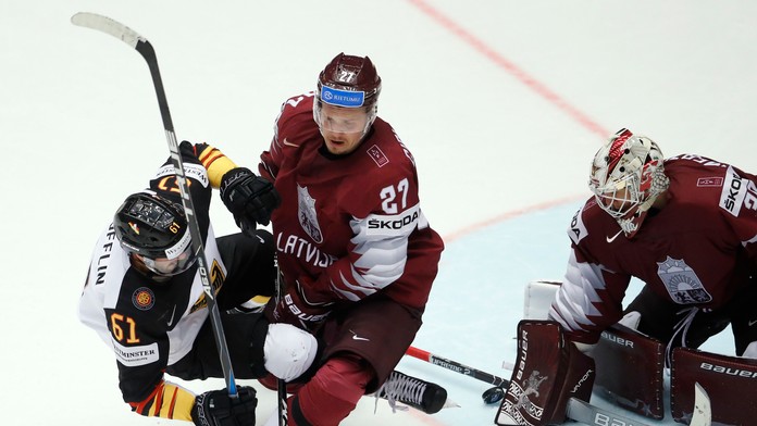 Zo súboja Lotyšsko - Nemecko.