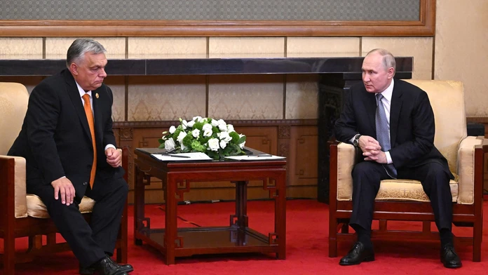Viktor Orbán a Vladimir Putin počas vlaňajšieho stretnutia