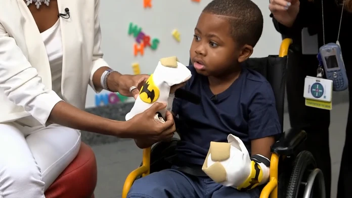 Zion Harvey tesne po operácii.