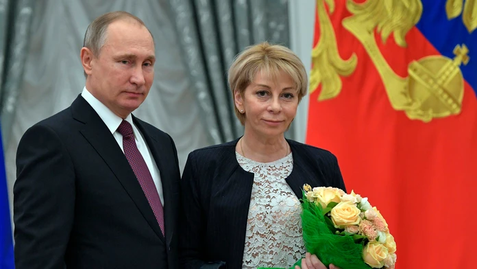 Lekárka Jelizaveta Glinková s prezidentom Vladimírom Putinom.
