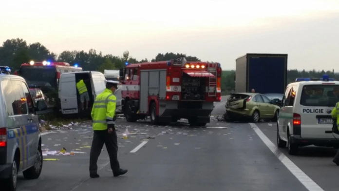 Nehoda na diaľnici D5