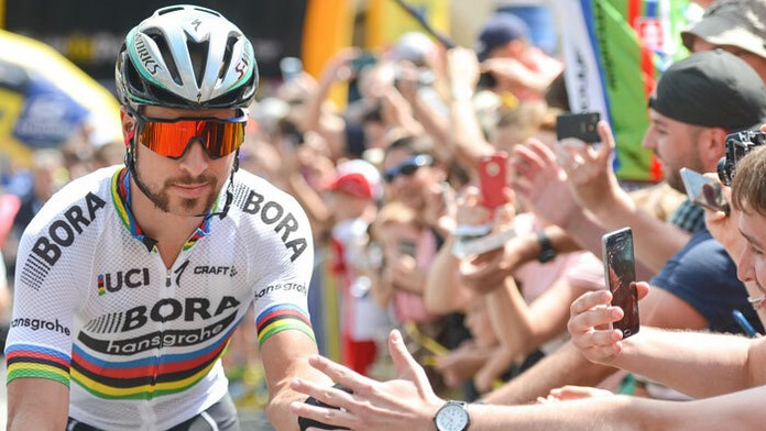 Peter Sagan počas prvej etapy Okolo Poľska