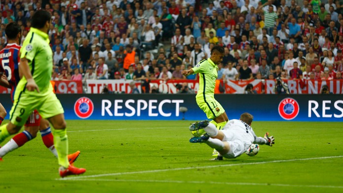 Neymar strieľa vyrovnávajúci gól