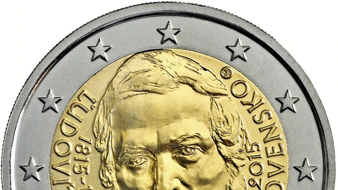 Dvojeurová minca s podobizňou Ľudovíta Štúra, ktorou budeme od októbra môcť platiť.
