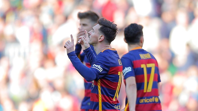 Lionel Messi v zápase proti Getafe.