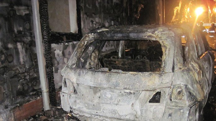 Požiar osobného vozidla