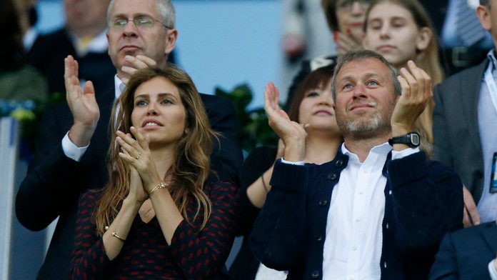 Abramovič s manželkou.