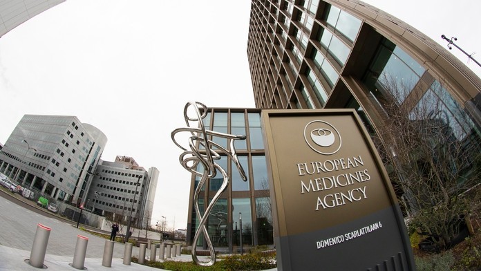 Pohľad na sídlo Európskej liekovej agentúry (EMA) v Amsterdame.