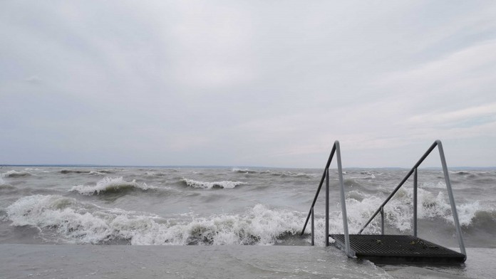 Silný vietor na Balatone