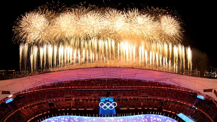 Záverečný ceremoniál ZOH 2022 v Pekingu.