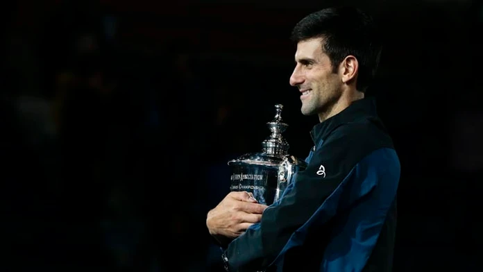 Dojatý Novak Djokovič.