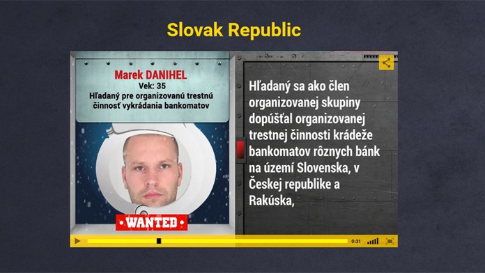 Medzinárodne hľadaný Marek Danihel.