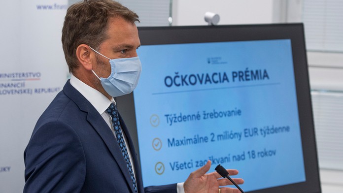 Igor Matovič predstavil očkovaciu prémiu.