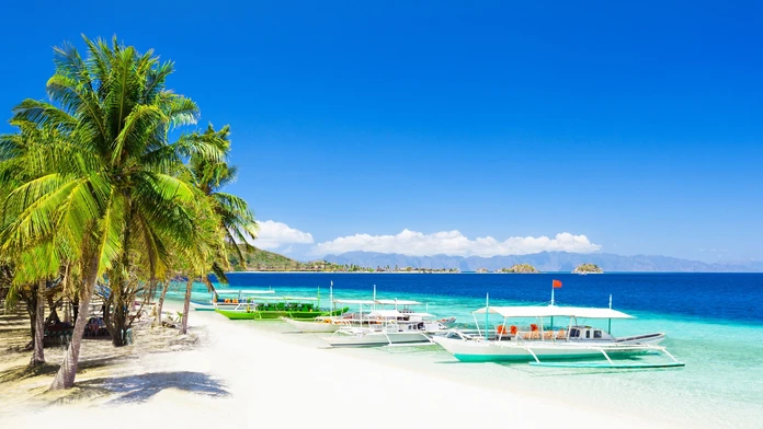 Pláž na filipínskom ostrove Boracay