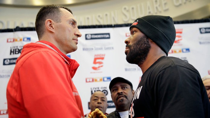 Vladimík Kličko a Bryant Jennings.
