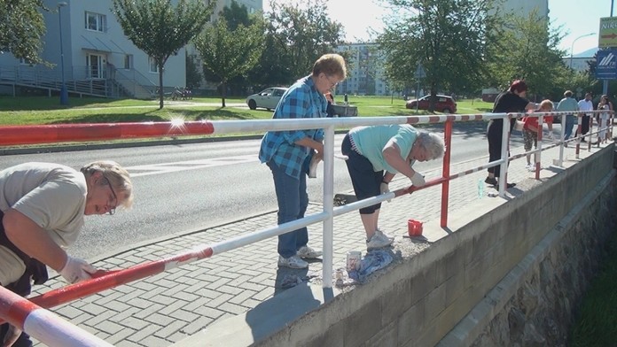 Dubničania počas brigády.