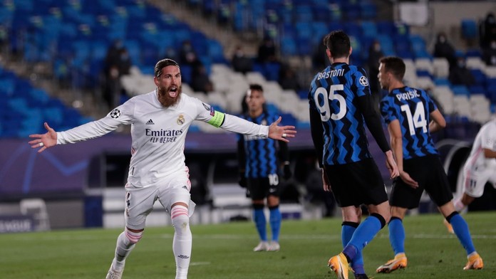 Sergio Ramos v drese Realu Madrid.