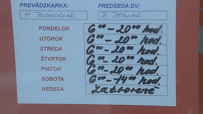 Nedeľný predaj.