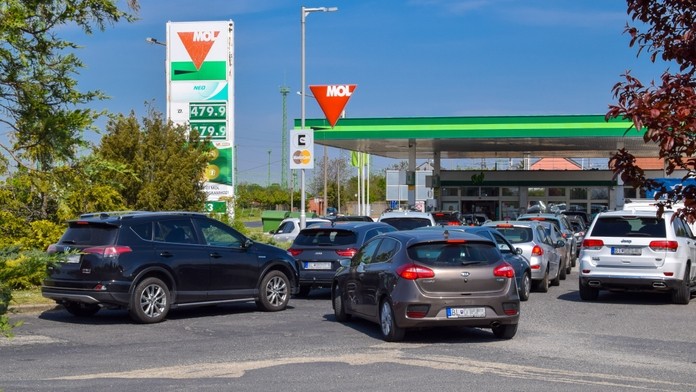 Pumpa v maďarskej obci Rajka 