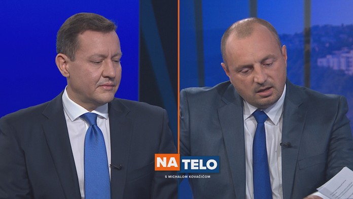 Zľava Boris Valábik a Marián Gáborík.