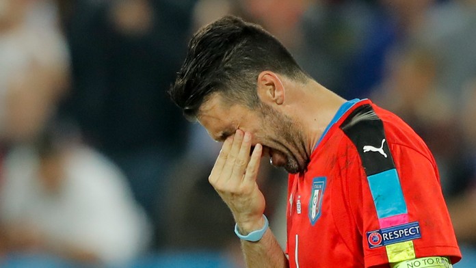 Taliansky brankár Gianluigi Buffon.