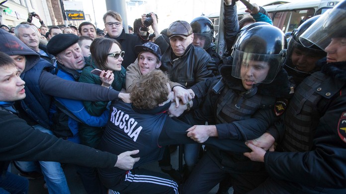 Protesty v Moskve.