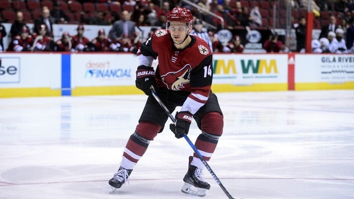 Richard Pánik v drese Arizony Coyotes.