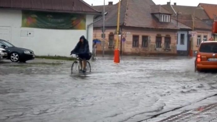 Záplavy v Ružomberku.