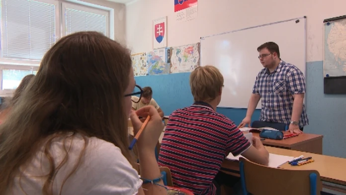 Mladý učiteľ Martin.
