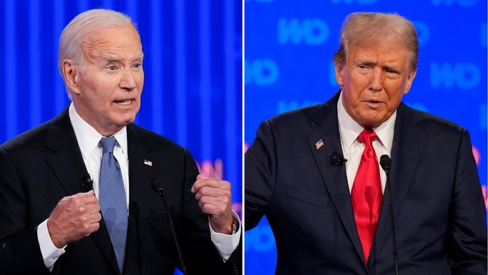 Joe Biden a Donald Trump