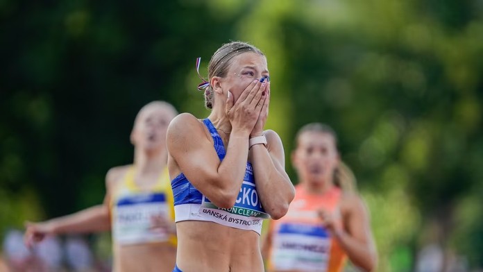 Laura Frličková po zisku zlata na ME do 18 rokov