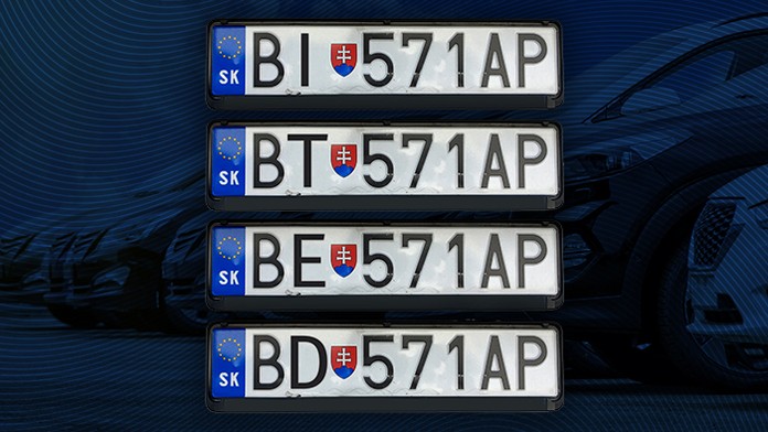 Štyri možnosti na nové ŠPZ.