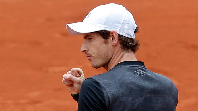 Andy Murray na Roland Garros.