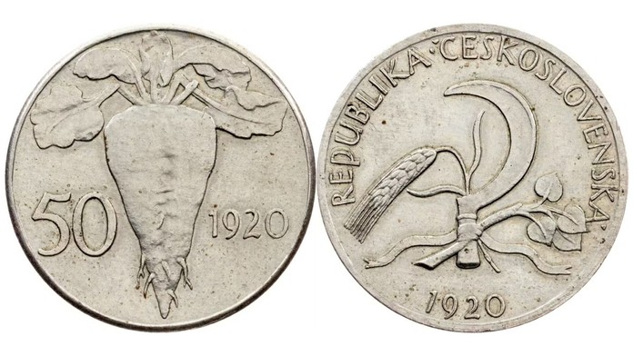 Vzácne československé mince.