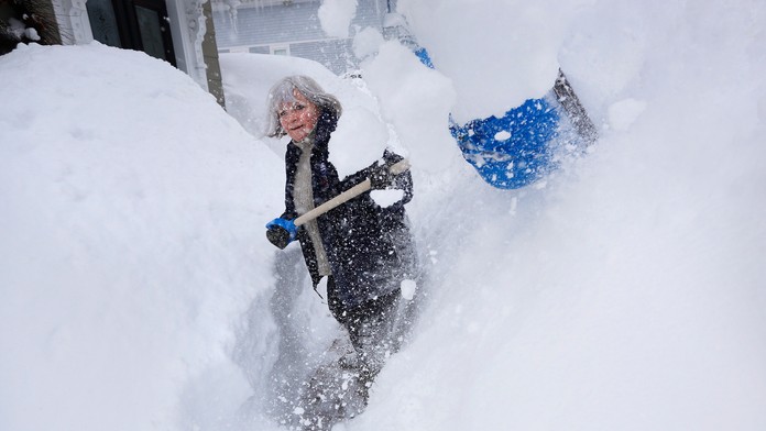 Snehová búrka v Bostone