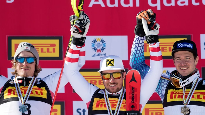 Hirscher jasne triumfoval v slalome, Žampa nedokončil 