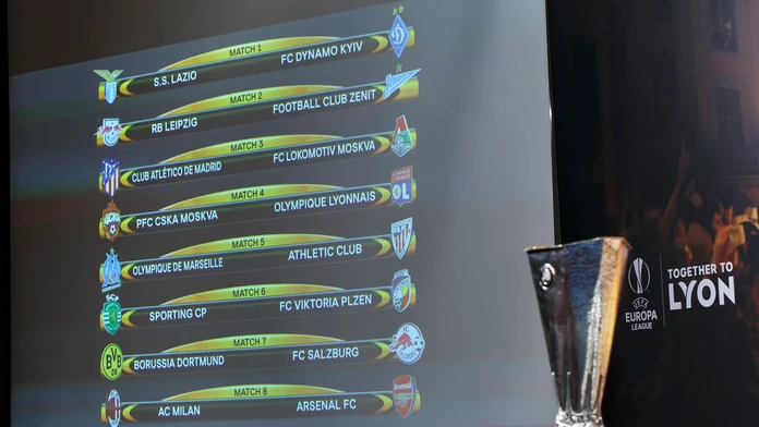 Žreb osemfinále Európskej ligy UEFA.