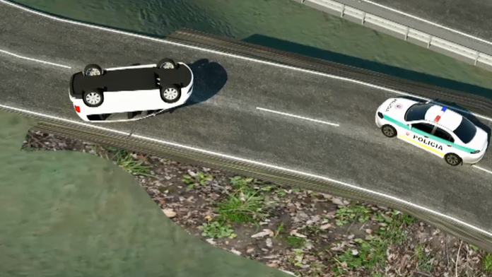 Ilustračná snímka z nehody. 