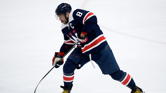 Ovečkin v akcii proti New Jersey.