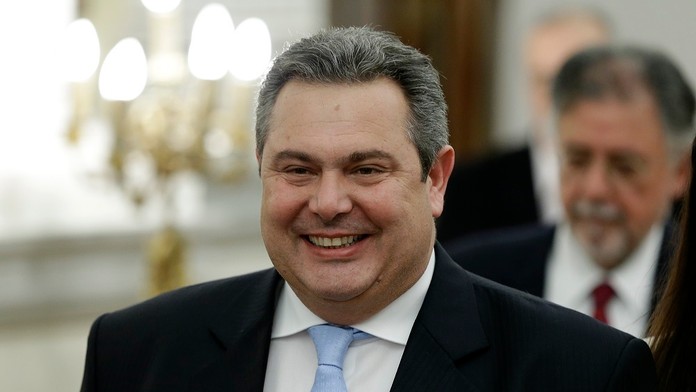 Panos Kammenos, grécky minister financií.