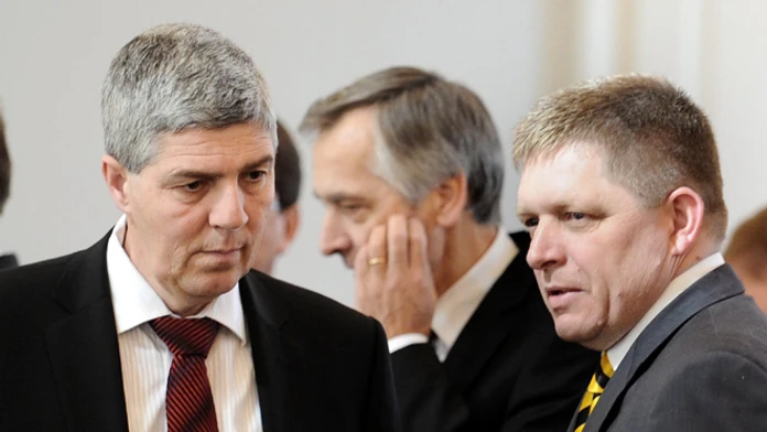Béla Bugár a Robert Fico na archívnej snímke.