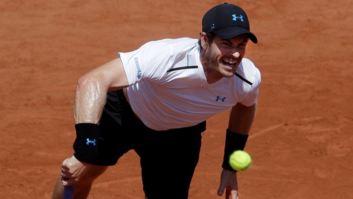 Andy Murray na Roland Garros.