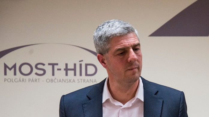 Na snímke predseda strany Most-Híd Béla Bugár