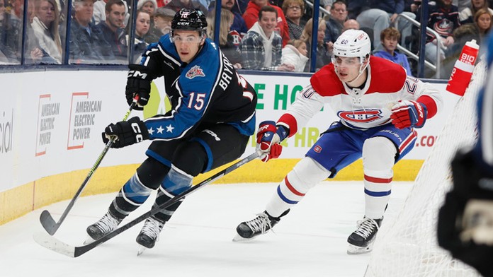 Sprava slovenský hokejista Juraj Slafkovský z Montrealu Canadiens.